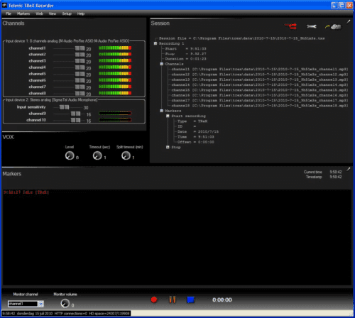 Logiciel d'enregistrement audio T-Rex