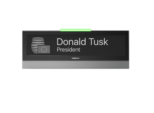 Plaque nominative électronique E-ink